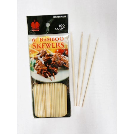 Goldmax Goldmax 6" Bamboo Skewers, PK19200 1026-1